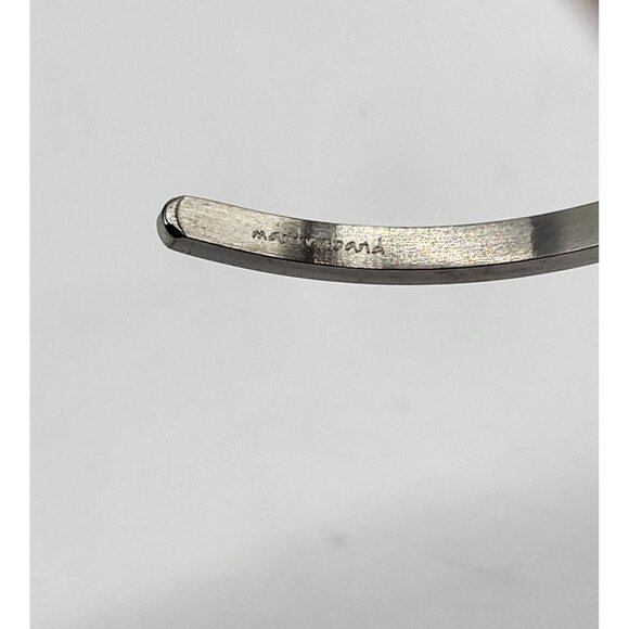 Mantraband JUST RUN Stainless Steel Cuff Bracelet - Picture 2 of 5